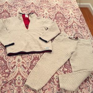 Crewcuts (not factory) Kids quilted half zip Set (8-9)